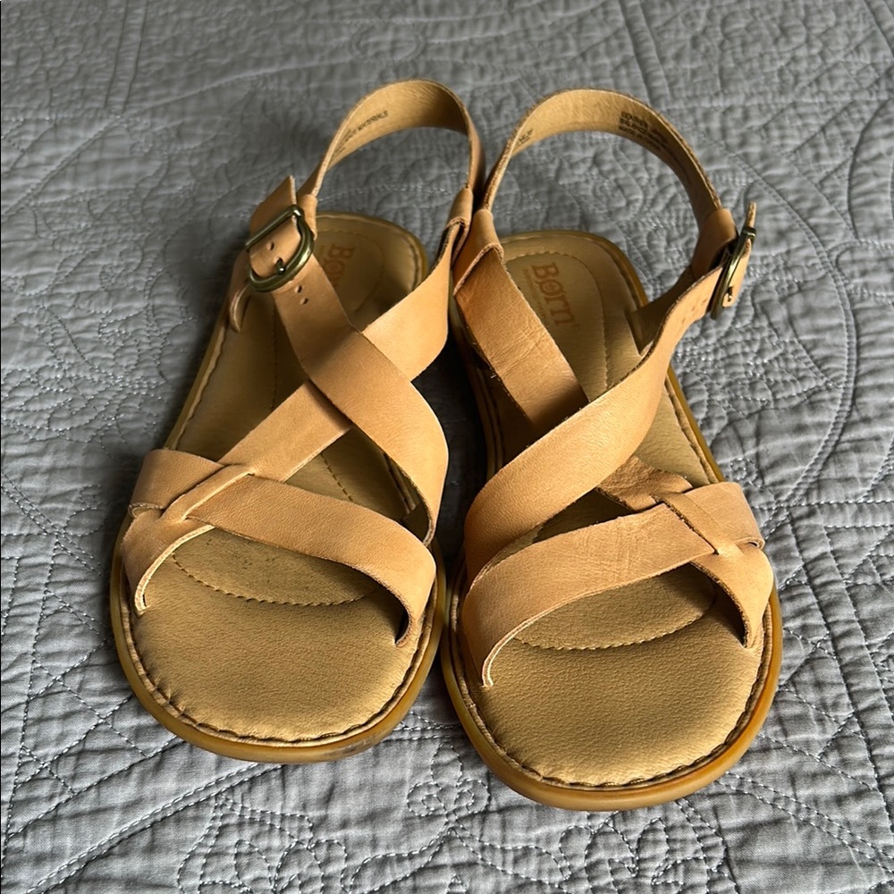 Born Tan Sandals Minimalist Design